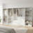 White Freestanding Walk in Wood Closet System