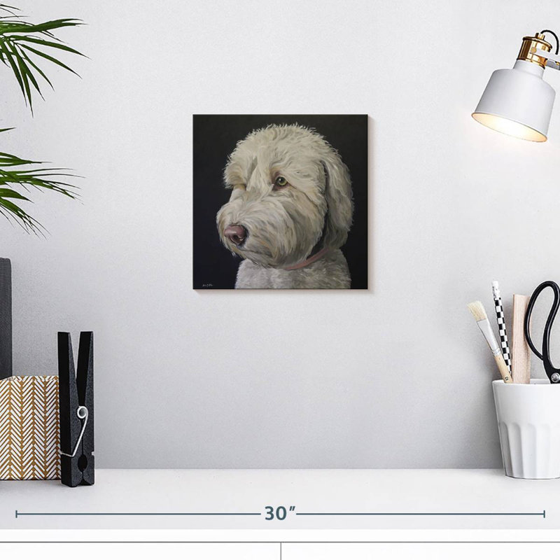 Crowle Labradoodle Goldendoodle White, 10" H x 10" W