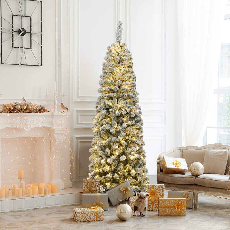 Lighted Artificial Fir Christmas Tree, 180cm H