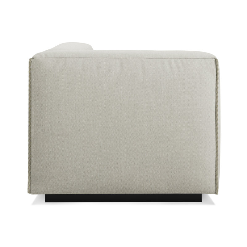 Cleon Chaise Lounge, Maharam Meld in Panda, Left Hand Facing