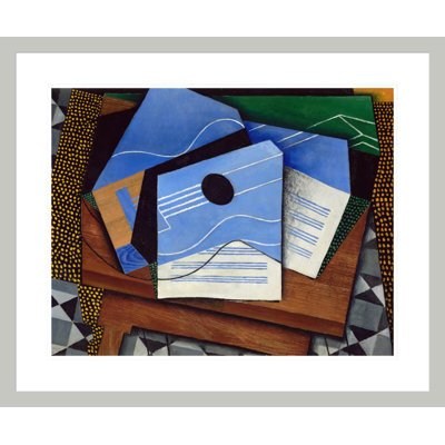 Guitar on a Table by Juan Gris -Framed Giclee Print
