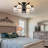 Indars 6 - Light Glass Semi Flush Mount Ceiling Light 