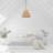 20"W Addia 1-Light Unique/Statement Tiered Jute Pendant