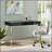 Black High Gloss Writing Desk