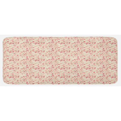 Eclectic Floral Synthetic Kitchen Mat