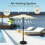 228.6cm Tilt Market Parasol