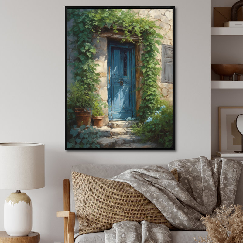 Impression sur toile "Richard's" par Richarda, H 32 po x l 24 po x P 1 po, Cadre flottant noir