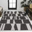 Tapis intérieur / extérieur noir / crème Olesia-1603646034