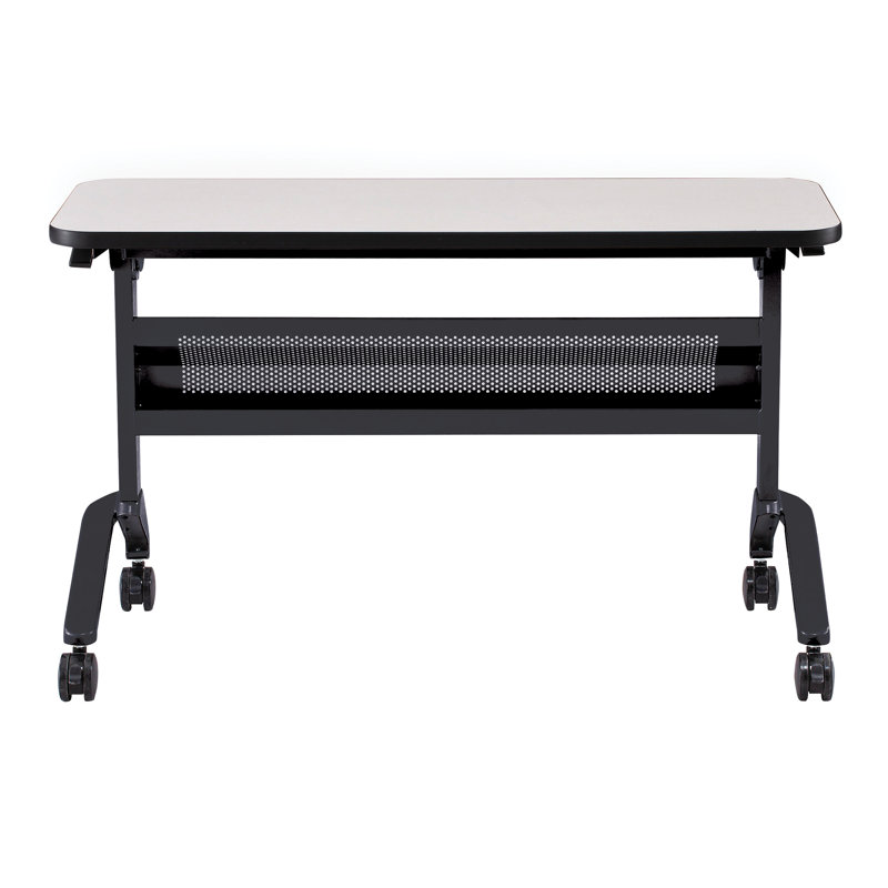 Table de formation Flip-N-Go rectangulaire, LPL, H 29 po x L 48 po x l 18 po, Noir, noir, noir, noir, Folkstone