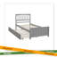 Lit plateforme simple avec lit gigogne-1423625917