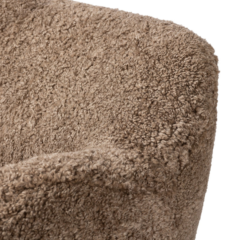 Julius Sofa - 60", Taupe Shearling
