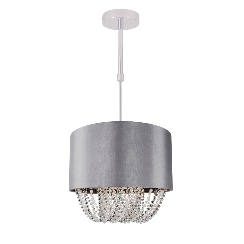 Lalonde Fabric Semi Flush Mount, 20" H x 30" W x 30" D
