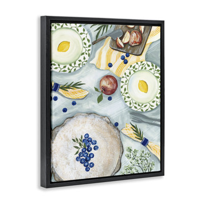  Été, pique-nique, fruits, art mural sur toile par Yvette St. Amant