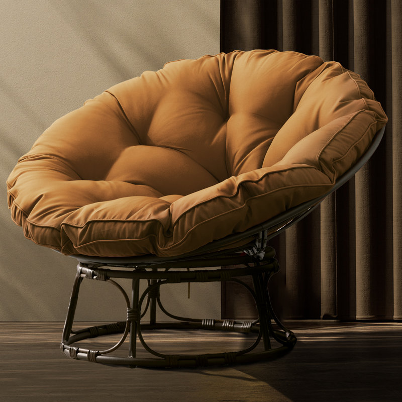 Chaise de patio avec coussins Papasan