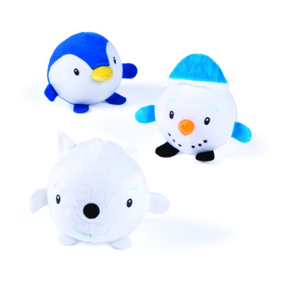 12 Piece Round Plush Toys Set