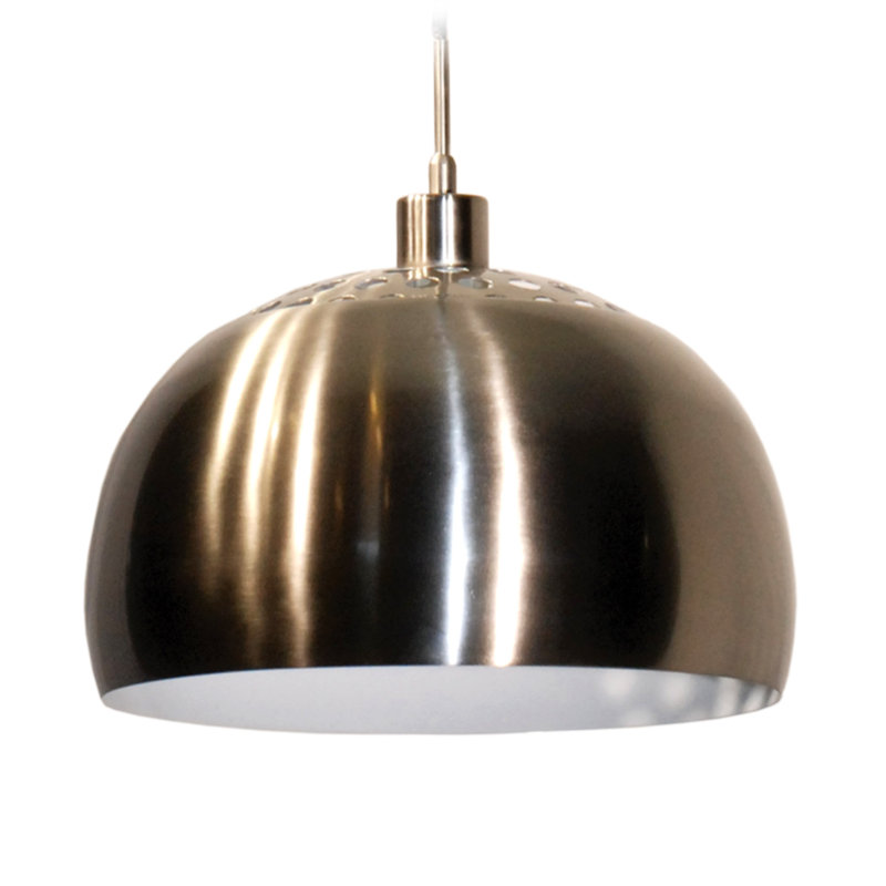 Greeley 1 - Light Chrome Dome Pendant