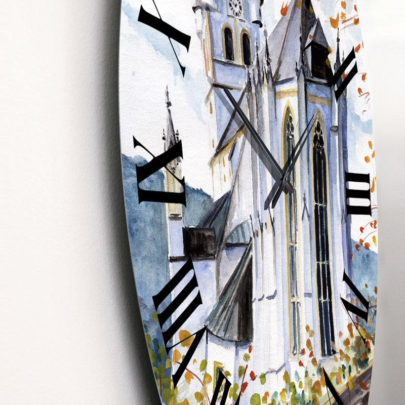 Horloge murale moderne de style gothique Mid-Century, Petit