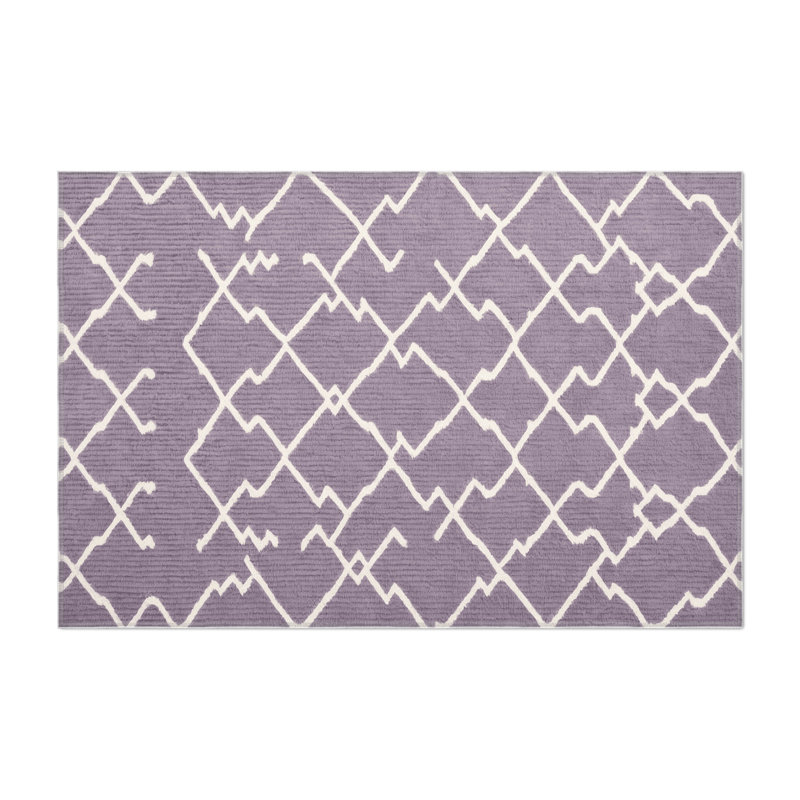 Tapis intérieur et extérieur rose Trellis, Rectangle 9 pi x 12 pi