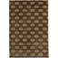 Himalayan Wool Geometric Area Rug in Brown