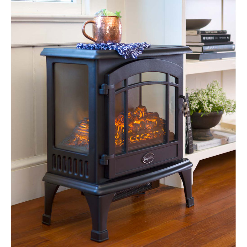 Panoramic Quartz Infrared Stove Heater, Black