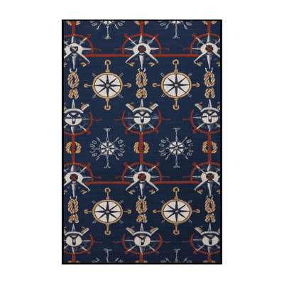  Tapis nautique lavable scandinave maritime