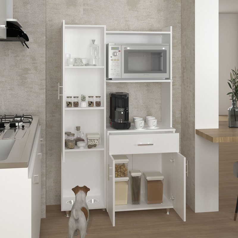 Armoire de cuisine et micro-onde complète Pantress