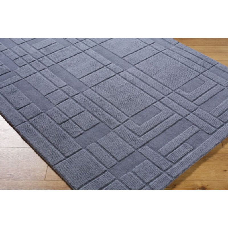Handmade Wool Geometric Area Rug, Rectangle 2' x 3'