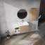 Meuble-lavabo mural avec lavabo et armoire latérale, portes à fermeture douce, armoire combinée-104927847