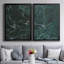 Jade Marble I, ensemble de 2 reproductions encadrées sur toile-1352220170-1352220175