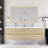 71'' Wall-Mounted Double Bathroom Vanity  With Integrated Composite Top-338061396