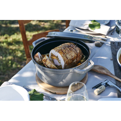 Staub Cast Iron Round Dutch Oven Hand Crafted In France