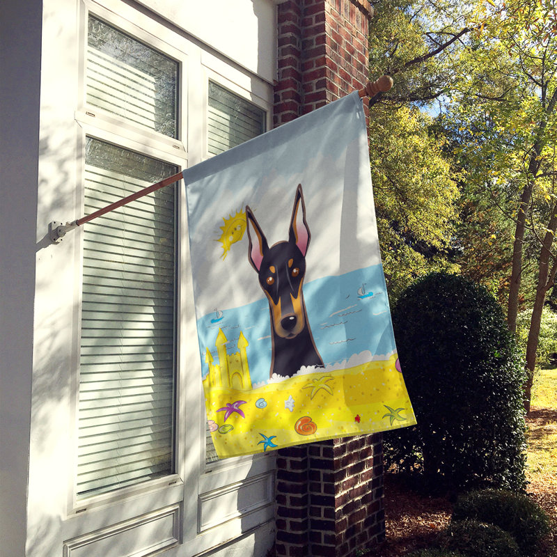 Drapeau de maison 40 po x 28 po Batchelder, Doberman