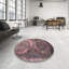 Tapis contemporain rose / brun-264924751