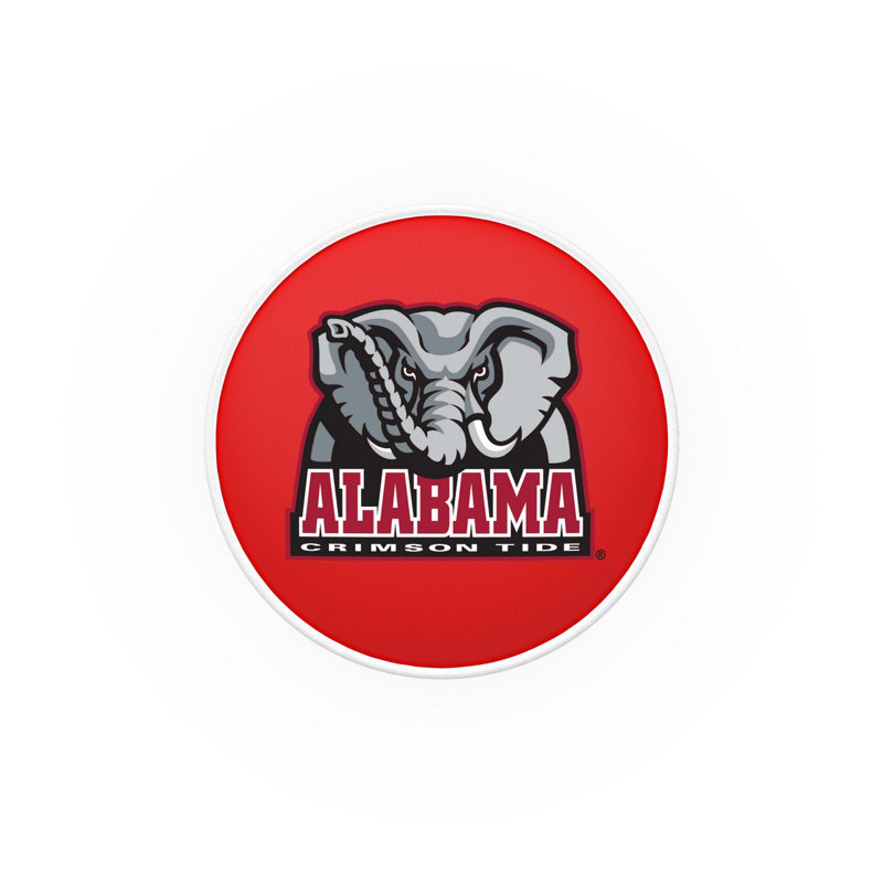 Tabouret de bar et de comptoir NCAA, Crimson Tide d'Alabama, Noir, Tabouret de comptoir (assise de 25 po de hauteur)