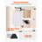Clothes Drying Rack, 4-Tier Foldable Laundry Dryer Rack, Metal Drying Racks with 24 Drying Rods, Free-Standing and Portable Hanger with 4 Castors and Two Side Wings for Outdoor & Indoor Use