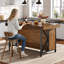 Îlot de cuisine 55 po avec rangement, table de bar centrale avec rangement à 3 niveaux pour la cuisine et la salle à manger