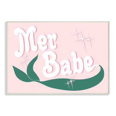 «Pink and Green Shiny Mer Babe Mermaid Tail», reproduction d'impression