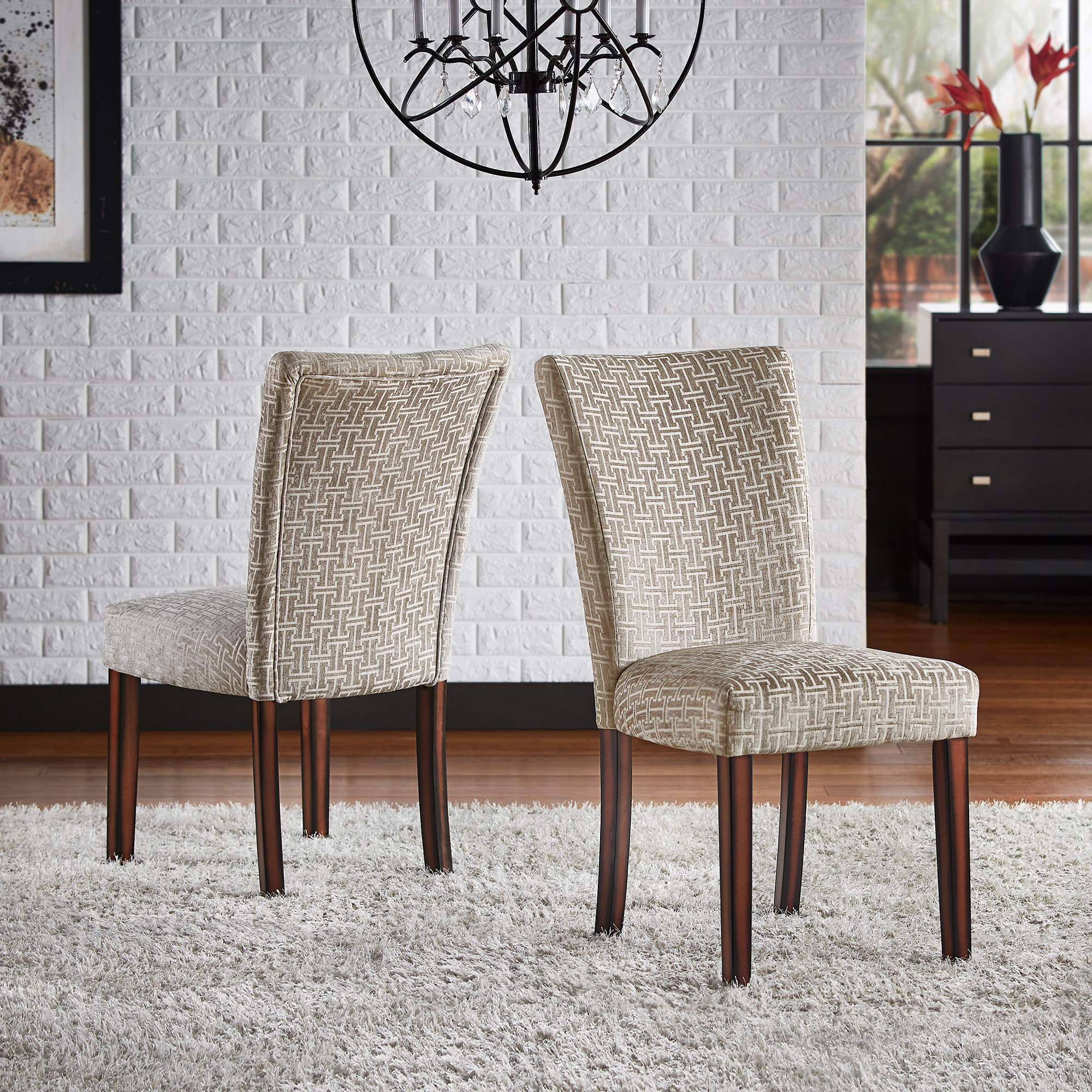 Three Posts Chaise Parsons blanc cassé / gris Lancaster et Commentaires ...