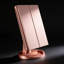 Miroir de maquillage lumineux avec grossissement 3X 2X, commande tactile, double alimentation, miroir DEL portable