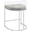 Tabourets de bar modernes à dossier en acrylique gris (2) - Confortable avec détails de 2 chaises de salle à manger et structure en métal