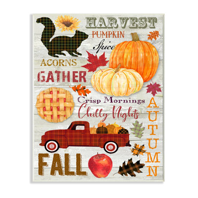 " Seasonal Fall Phrases Rustic Autumn Charm " by Andrea Tachiera