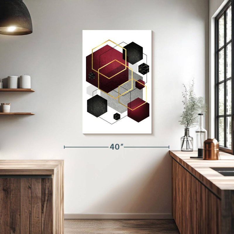 Or noir Avery Burg Geo III, H 39 po x l 26 po