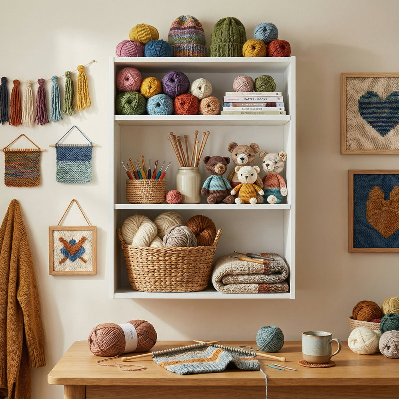 Armoire de rangement à coudre murale, Individuel
