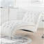 Chaise longue sans accoudoirs touffetée