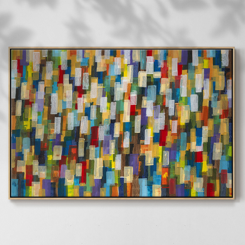 Confetti II, reproduction d'art sur toile, Naturel, H 27 po x l 41 po x P 2 po