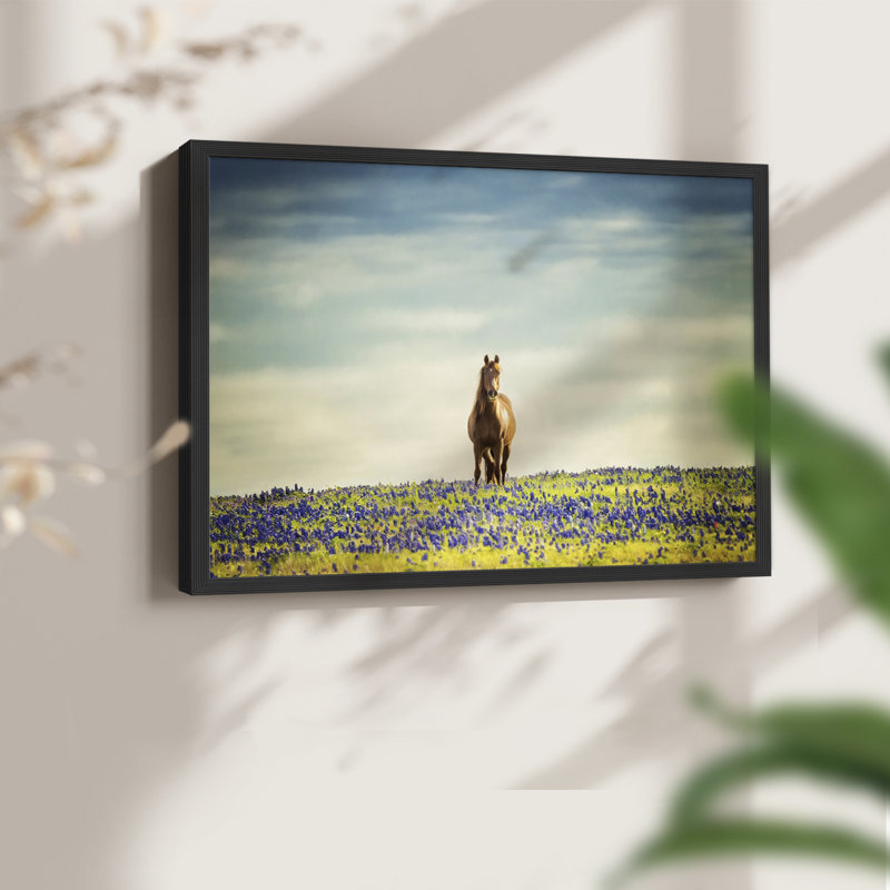 Sunlit Midwest II -Framed Print - Restickable, 8" H x 10" W, Black