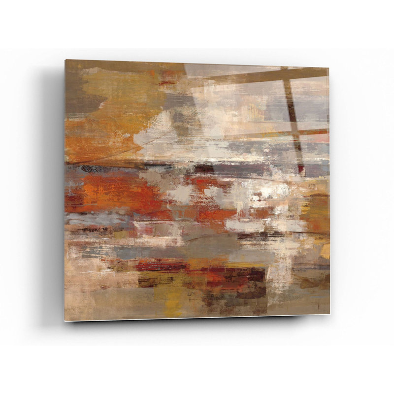 «Painted Desert» par Silvia Vassileva, art mural en verre acrylique, H 36 po x l 36 po x P 0,2 po