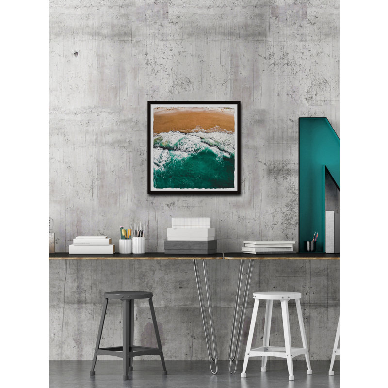 Ocean Swells - Single Picture Frame Painting, 51 cm H x 51 cm W
