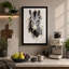 Striped Portrait Modern - Print-136705838-136705835