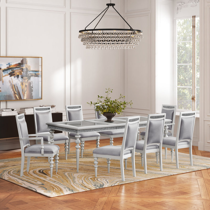 Otto 8 - Person Extendable Four Leg Dining Set